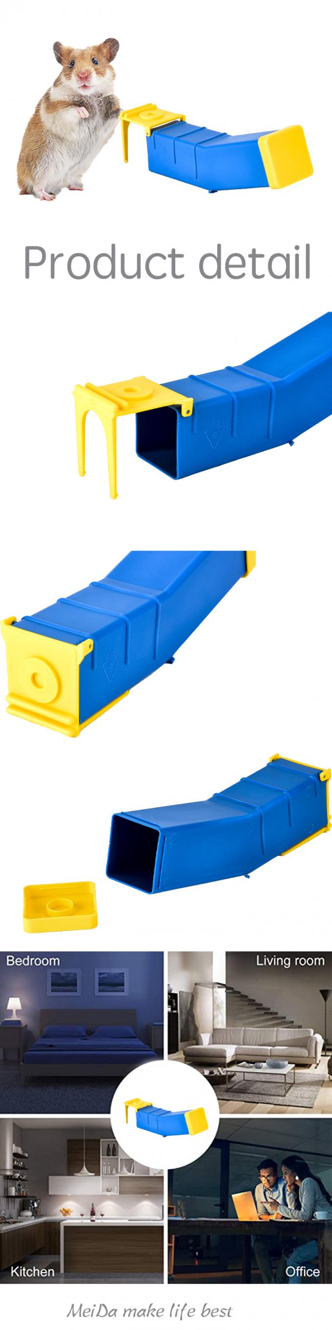 Trappole per topi vivi in plastica per interni Trappole per topi automatiche Trappole per tunnel per topi gabbia per roditori 0