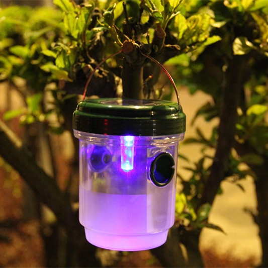 Trappola per vespe appesa ad energia solare esterna ecologica per il controllo dei frutti e delle mosche 5