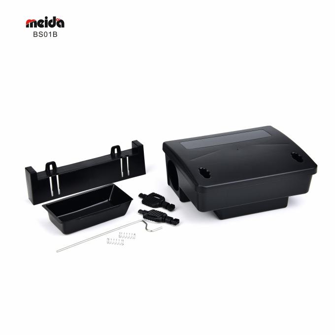 Box di controllo dei roditori in plastica eco-friendly per la stazione di esche per topi in Black Power Source-free 1