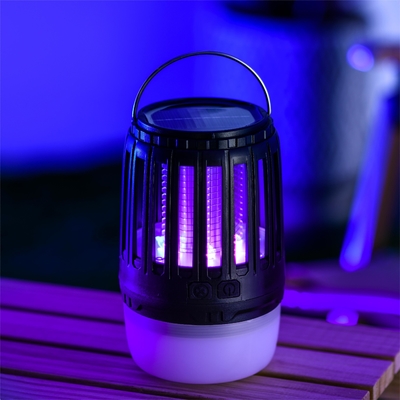 Un buon prezzo. 21-35 pezzi IPX4 Lampada notturna impermeabile UV395 Bug Zapper Lampada recaricabile per uccidere le zanzare con pannello solare in linea
